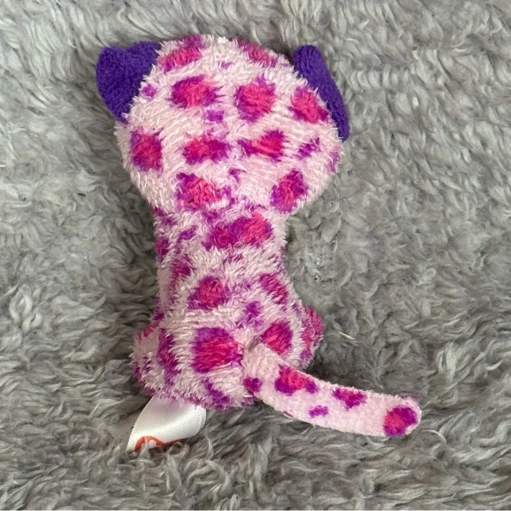 Ty Teenie Beanie Boo Glamour Pink Leopard Plush McDonald’s Toy Spotted Cat